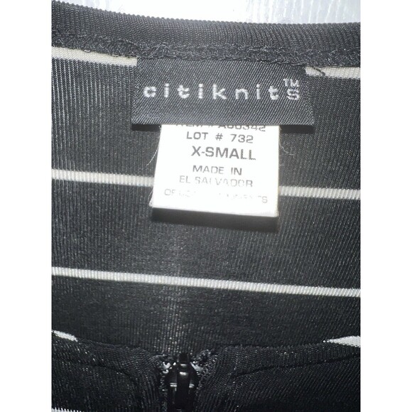 Citiknits Jacket Womens XS Striped Liquid Knit Zip Up cardigan Slinky travel - Picture 2 of 7